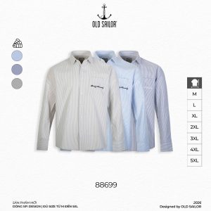 Áo Sơ Mi Purely Heavenly Old Sailor 88699 – Form Relax Trẻ Trung, Mềm Mịn, Thoáng Mát
